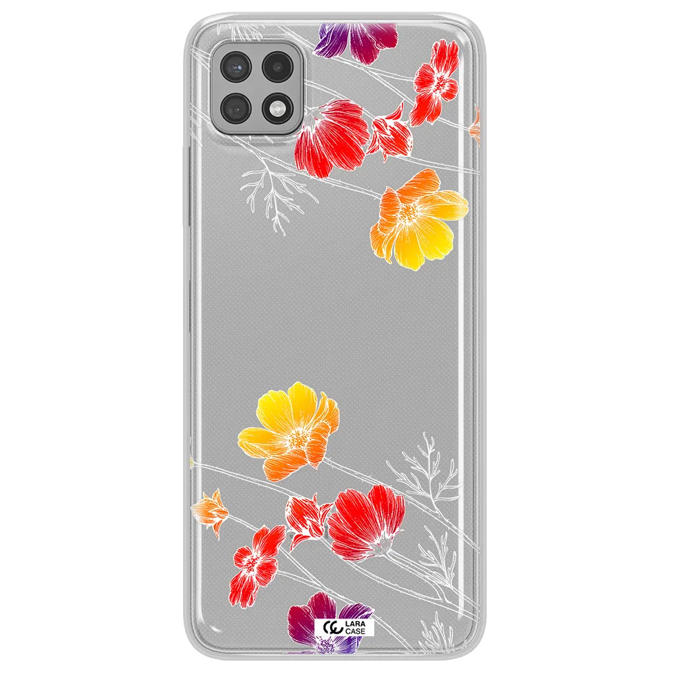Hibiscus Flower Samsung A22 5g Clear TPU Case