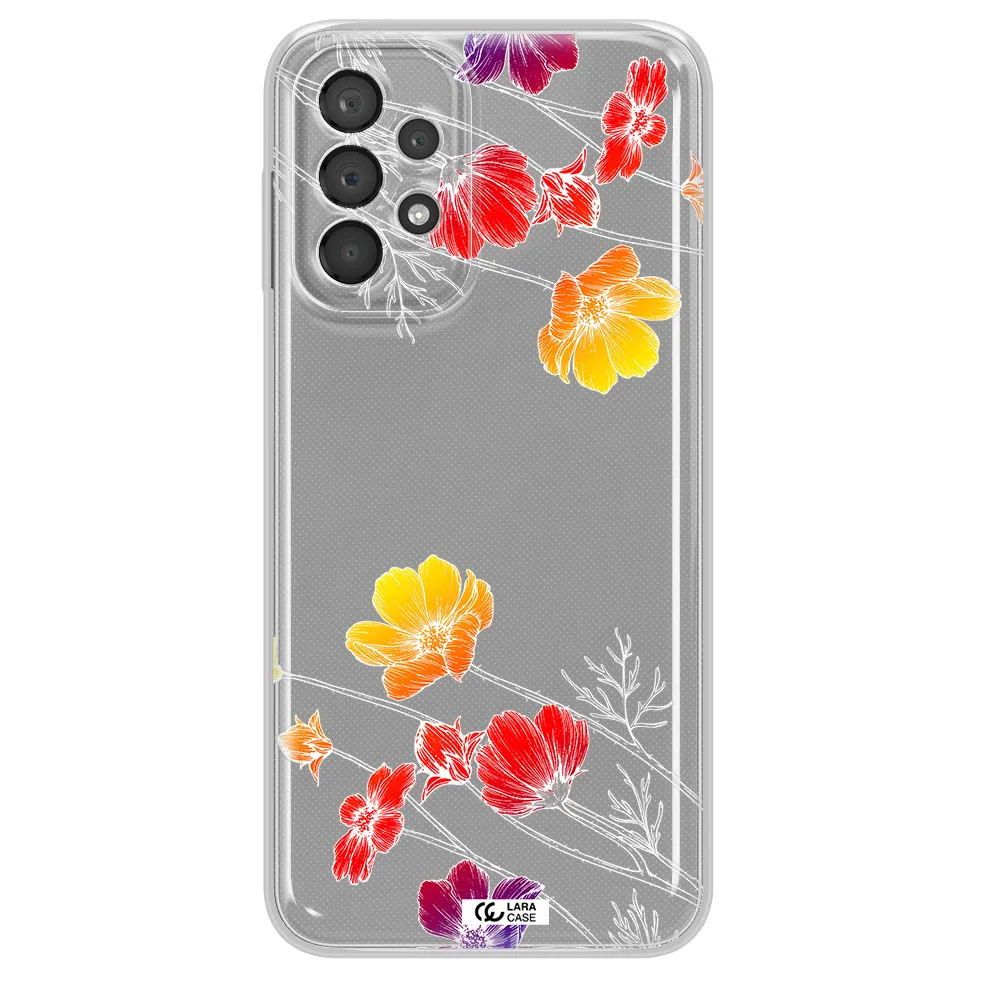 Hibiscus Flower Samsung A23 5G Clear Tpu Case