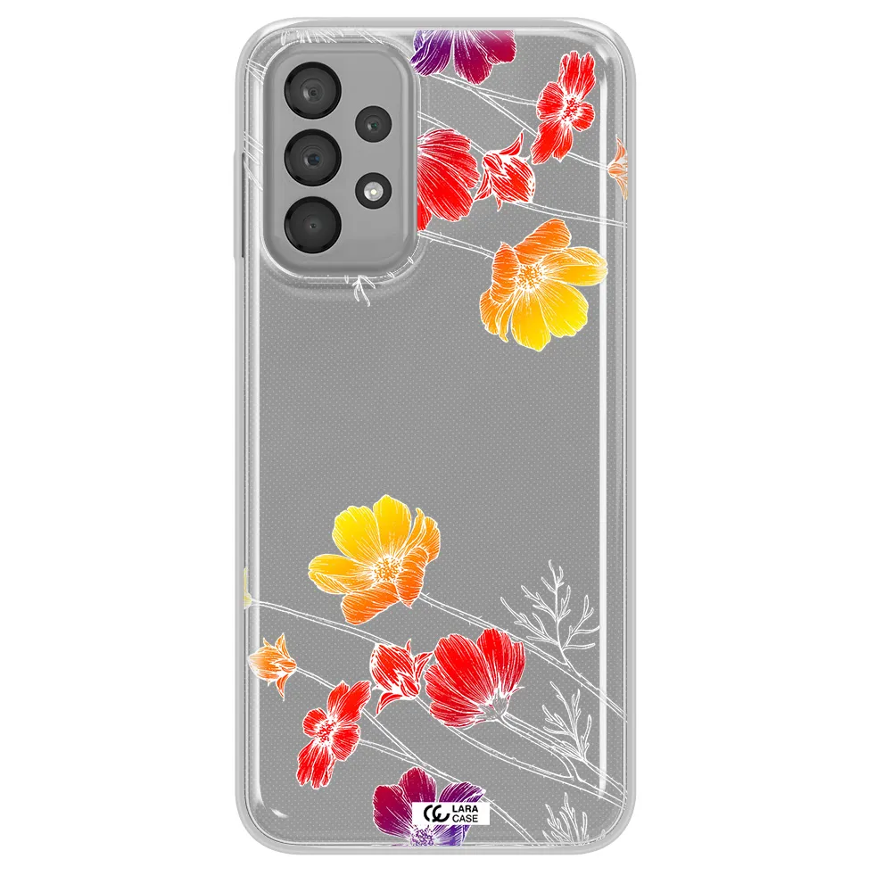 Hibiscus Flower Samsung A23 Clear TPU Case