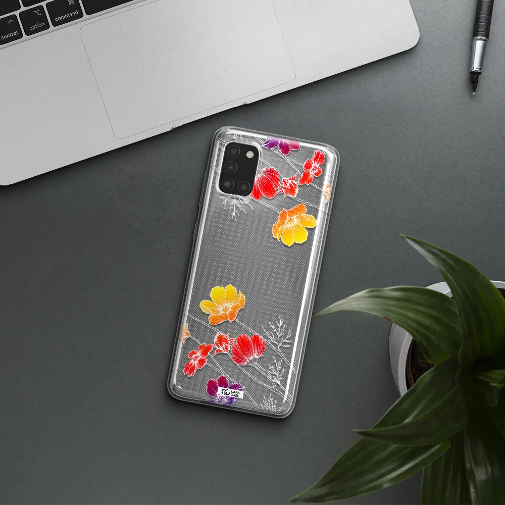 Hibiscus Flower Samsung A31 Clear TPU Case