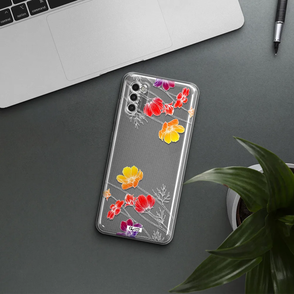 Hibiscus Flower Samsung A41 Clear Tpu Case
