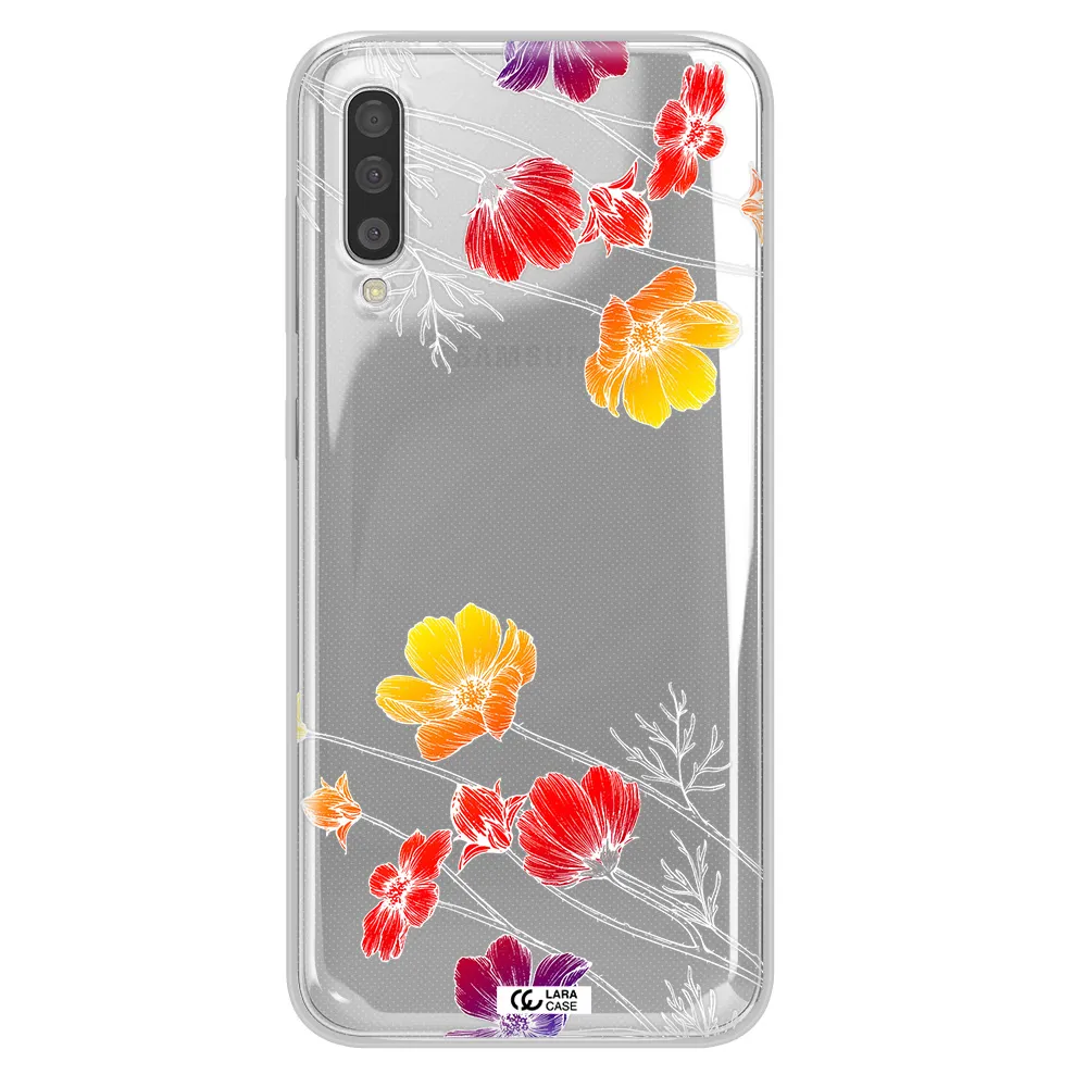 Hibiscus Flower Samsung A50S Clear Tpu Case