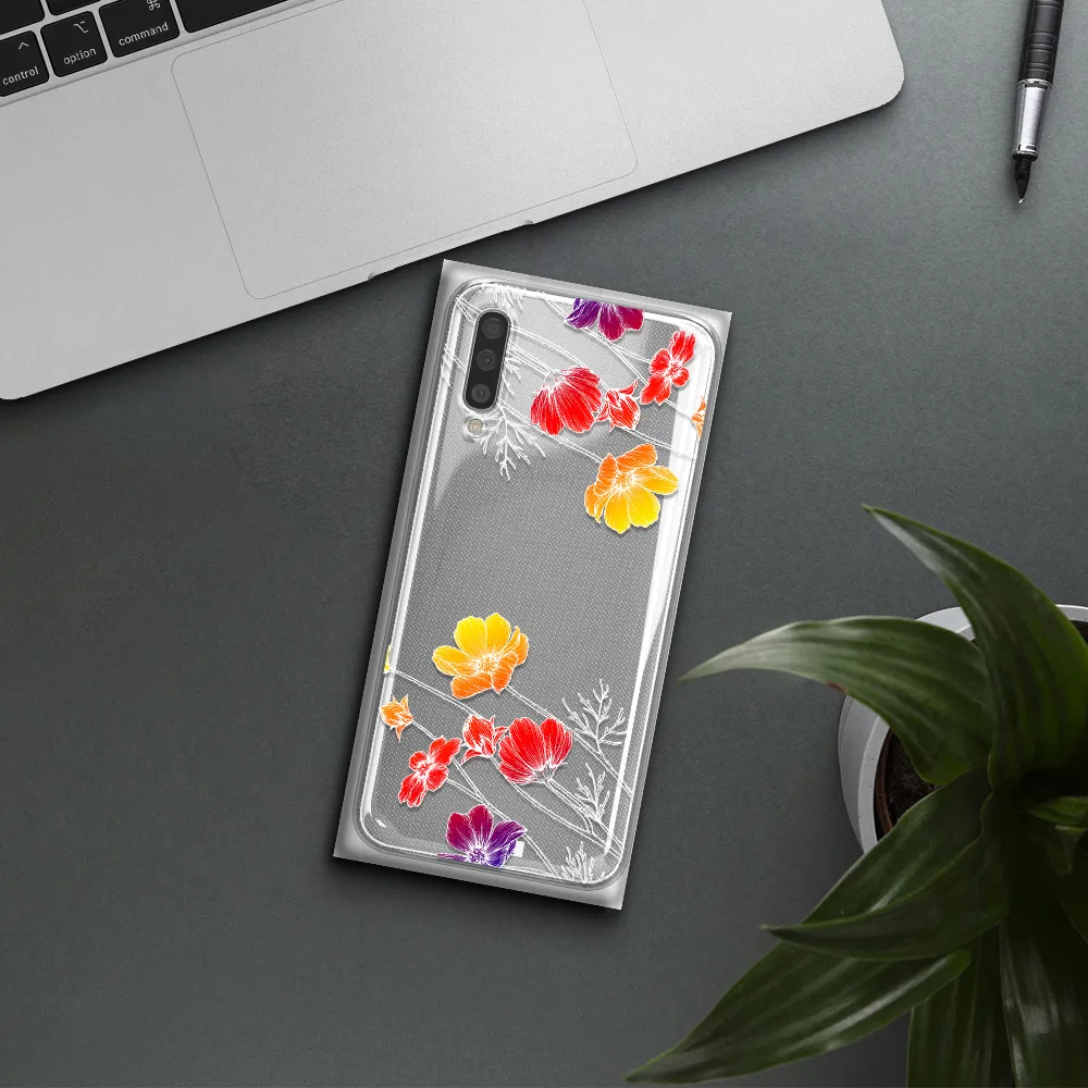 Hibiscus Flower Samsung A50S Clear Tpu Case