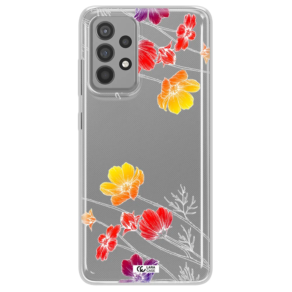 Hibiscus Flower Samsung A52 Clear TPU Case