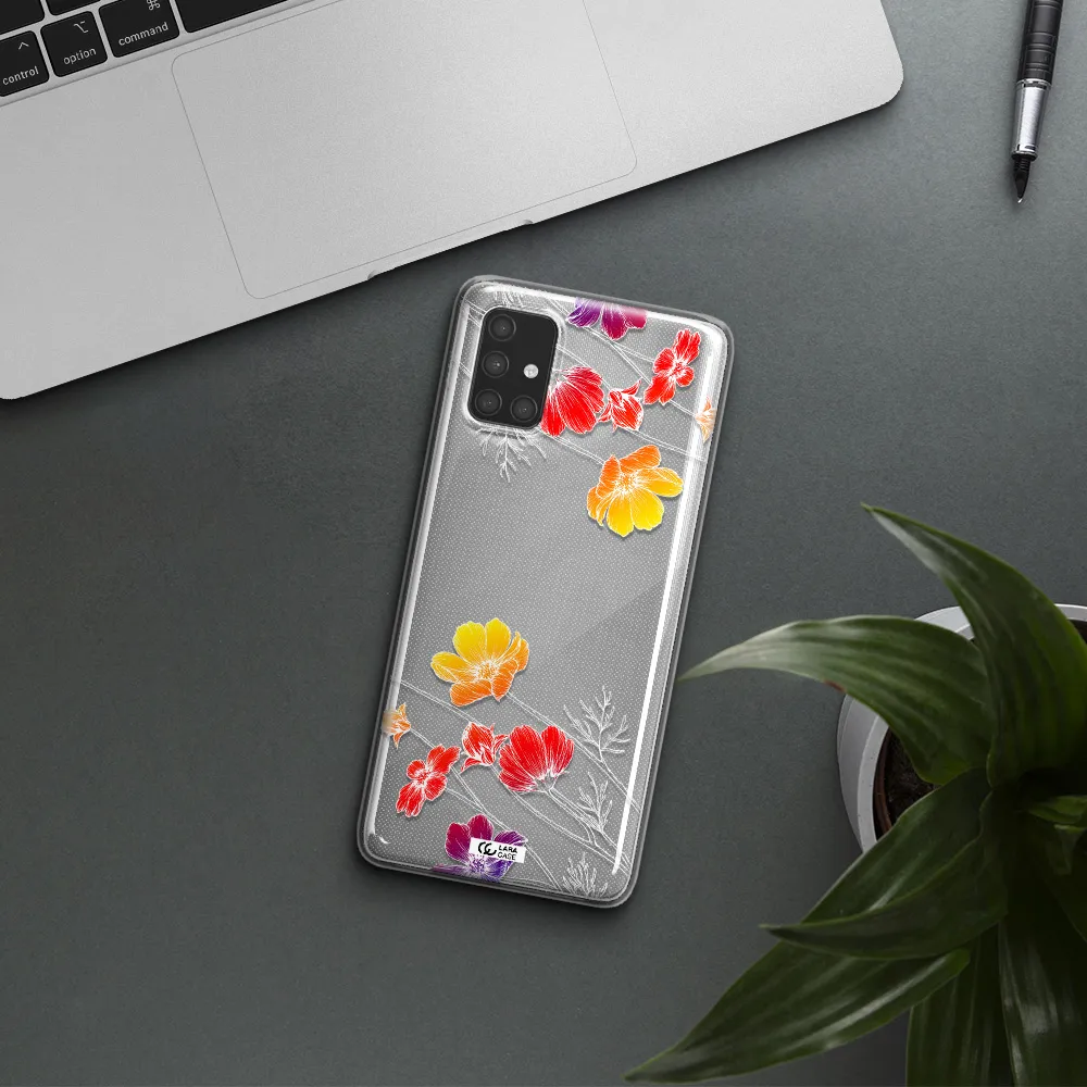 Hibiscus Flower Samsung A71 Clear TPU Case