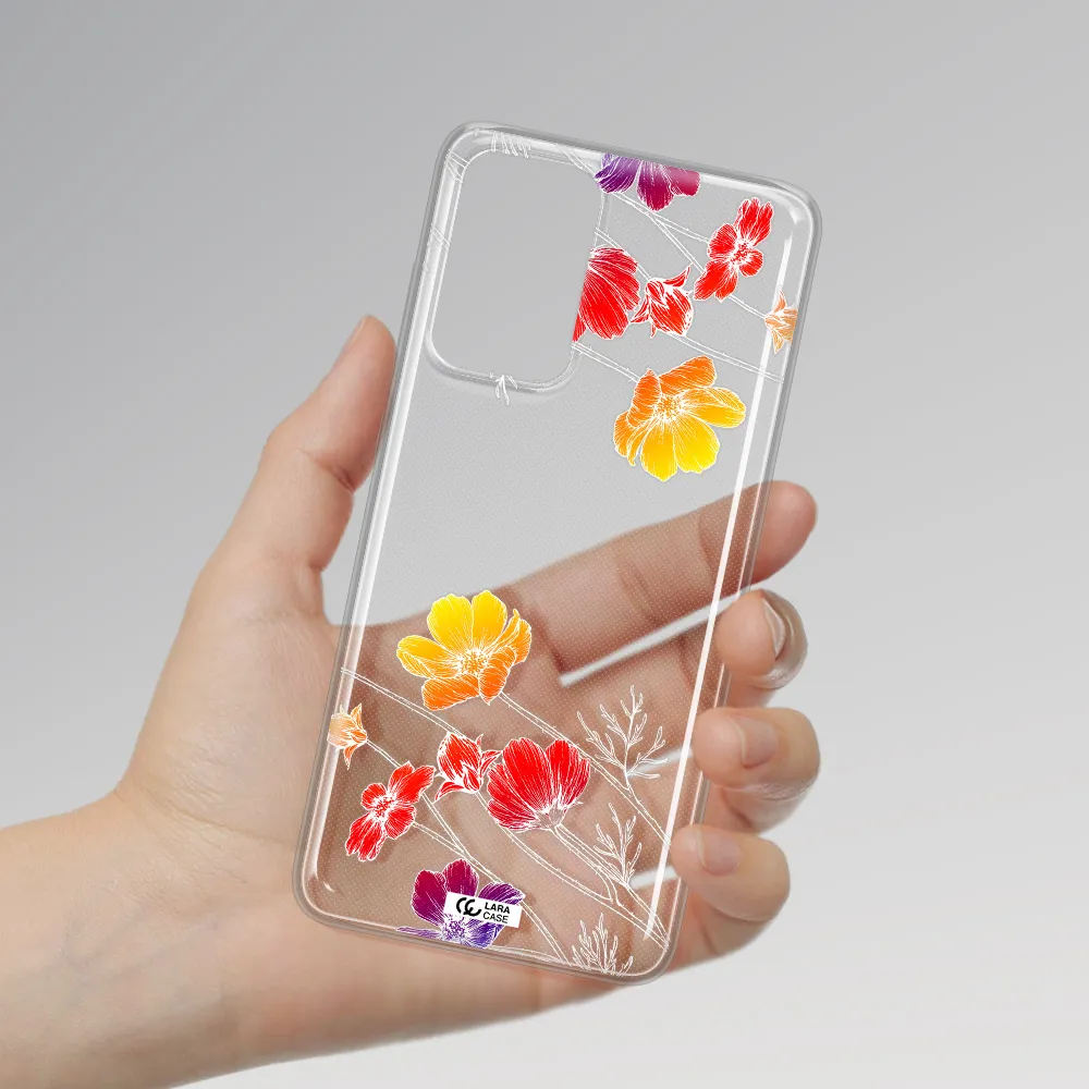 Hibiscus Flower Samsung A72 Clear TPU Case
