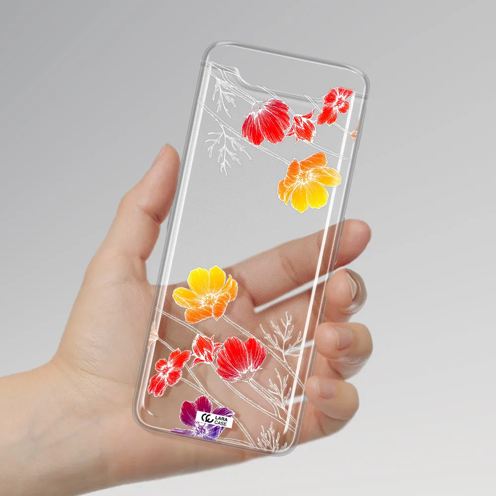 Hibiscus Flower Samsung A80 Clear TPU Case