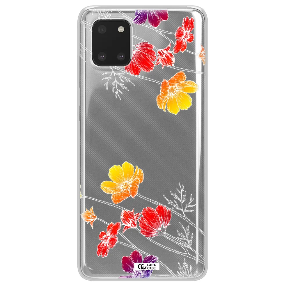 Hibiscus Flower Samsung A81 Clear TPU Case