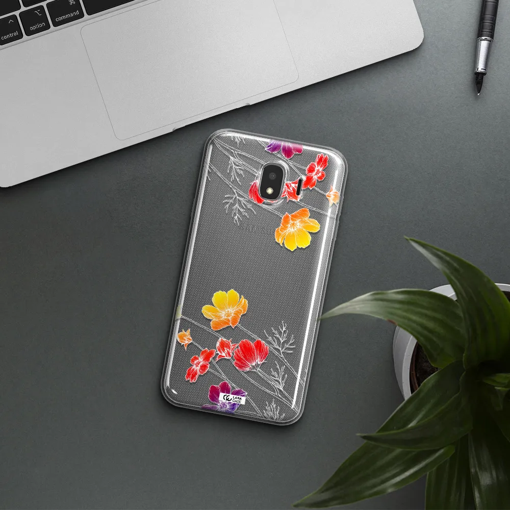 Hibiscus Flower Samsung J4 Clear TPU Case