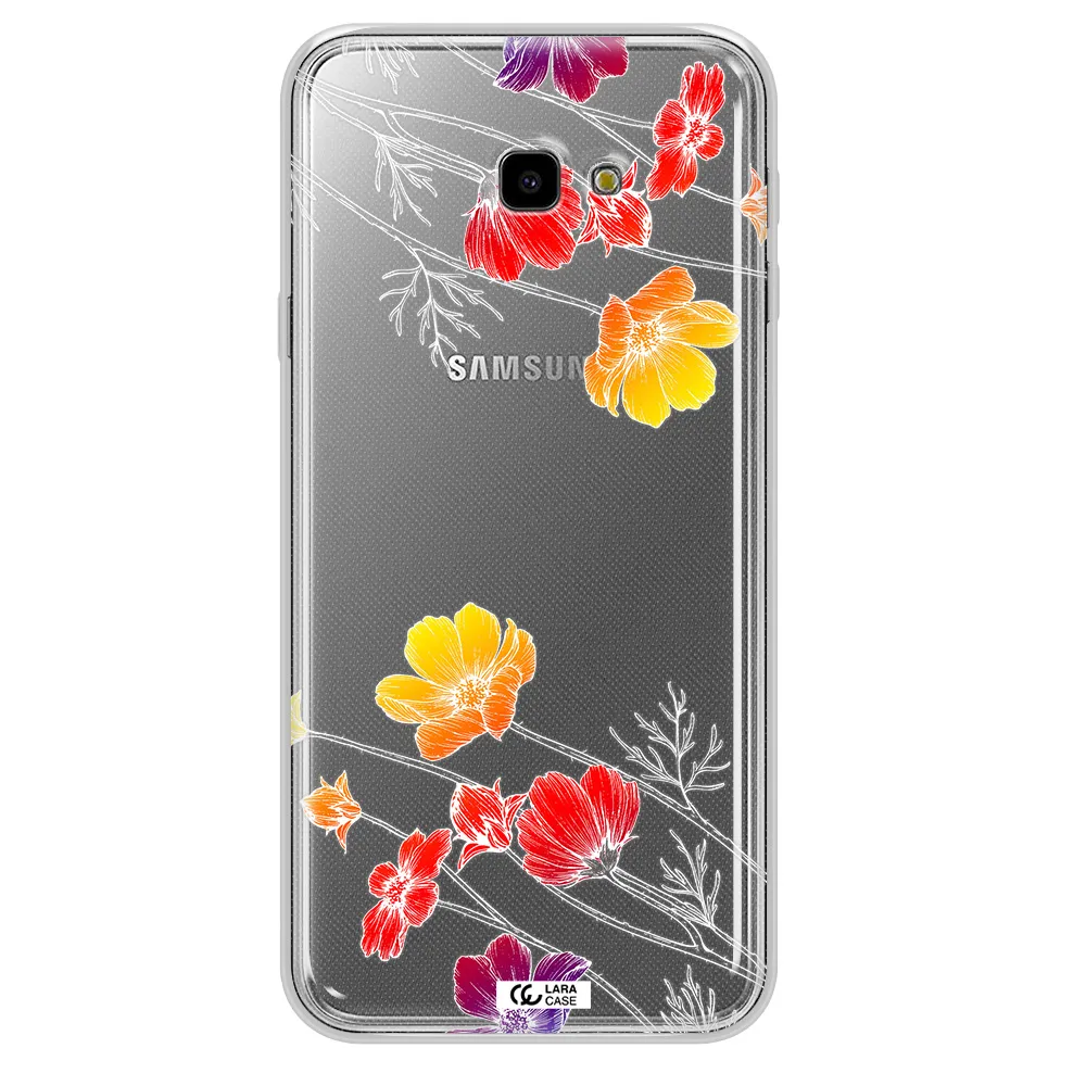 Hibiscus Flower Samsung J4 Plus Clear TPU Case