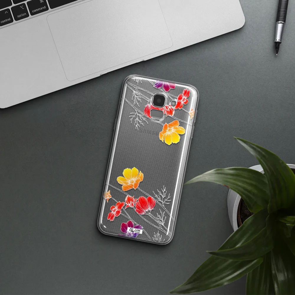 Hibiscus Flower Samsung J6 Clear TPU Case
