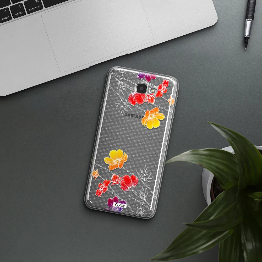Hibiscus Flower Samsung J7 Prim Clear TPU Case