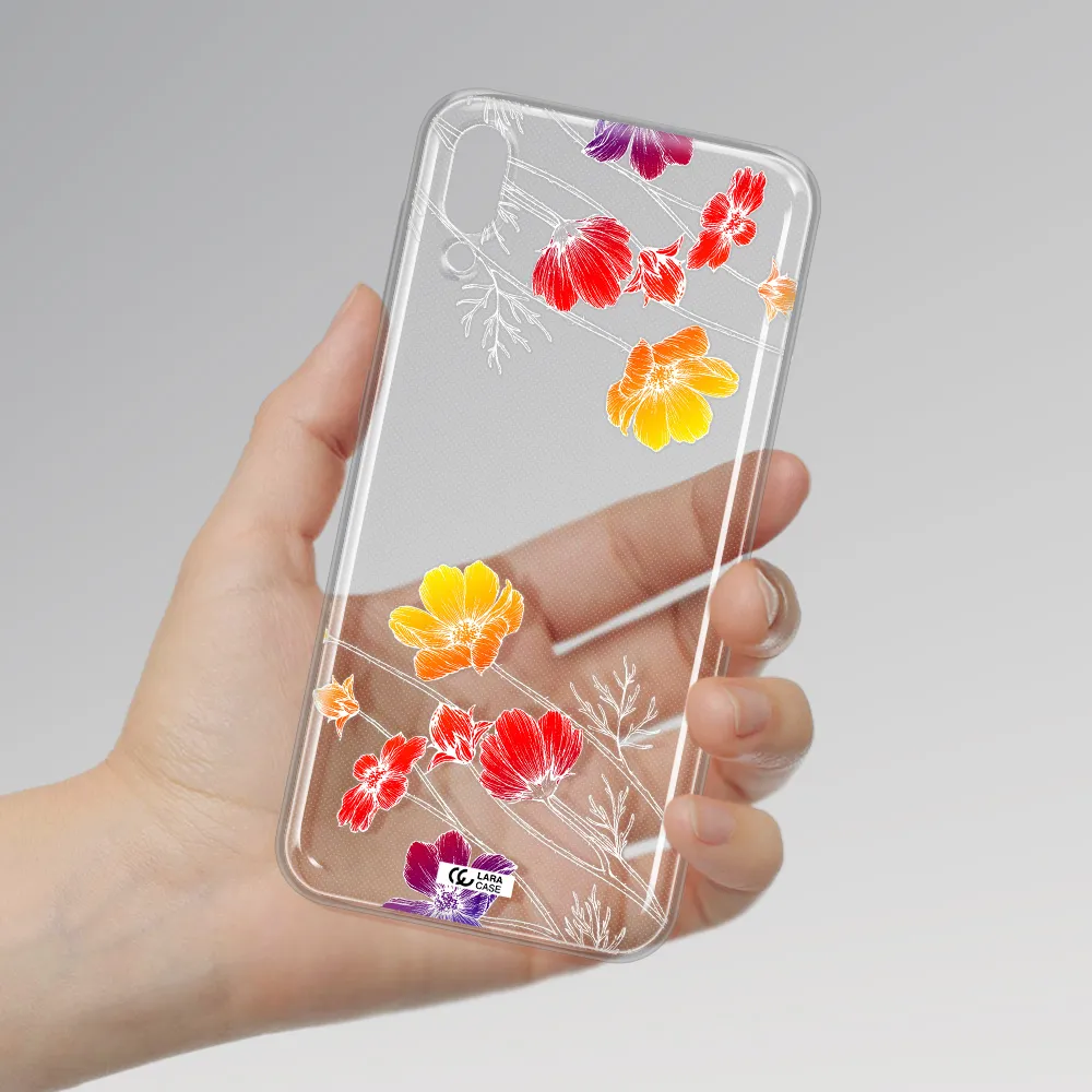 Hibiscus Flower Samsung M10 Clear TPU Case