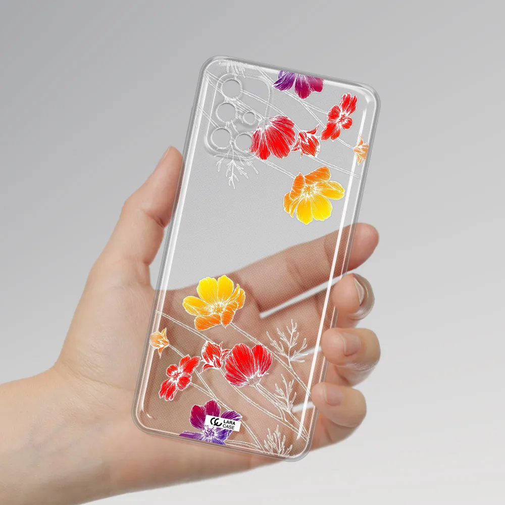 Hibiscus Flower Samsung M51 Clear TPU Case