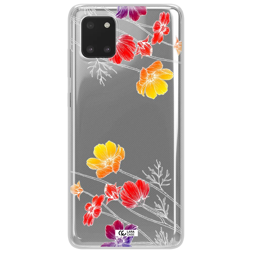 Hibiscus Flower Samsung Note 10 Lite Clear TPU Case