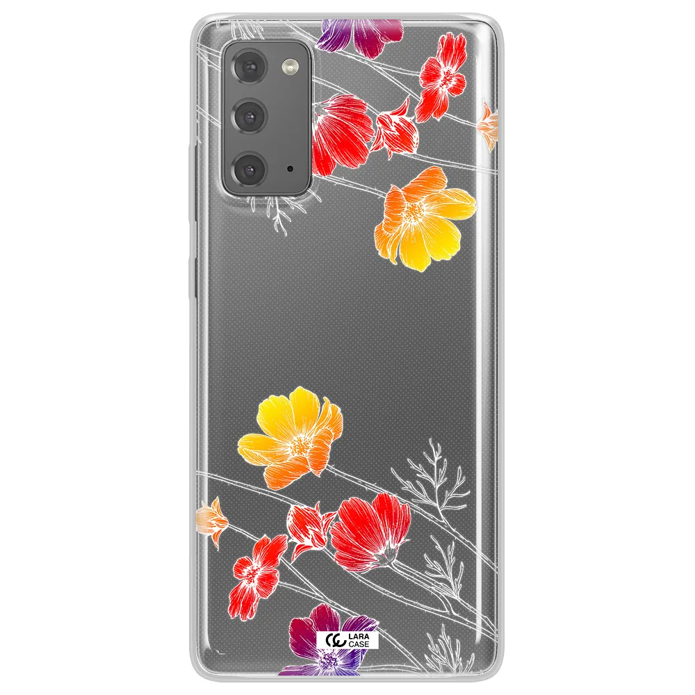 Hibiscus Flower Samsung Note 20 Clear TPU Case