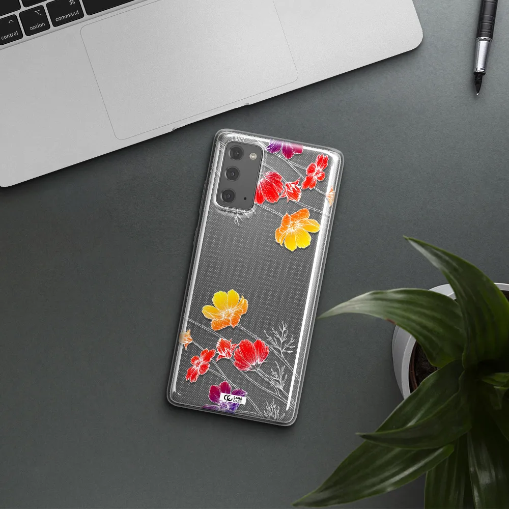 Hibiscus Flower Samsung Note 20 Clear TPU Case