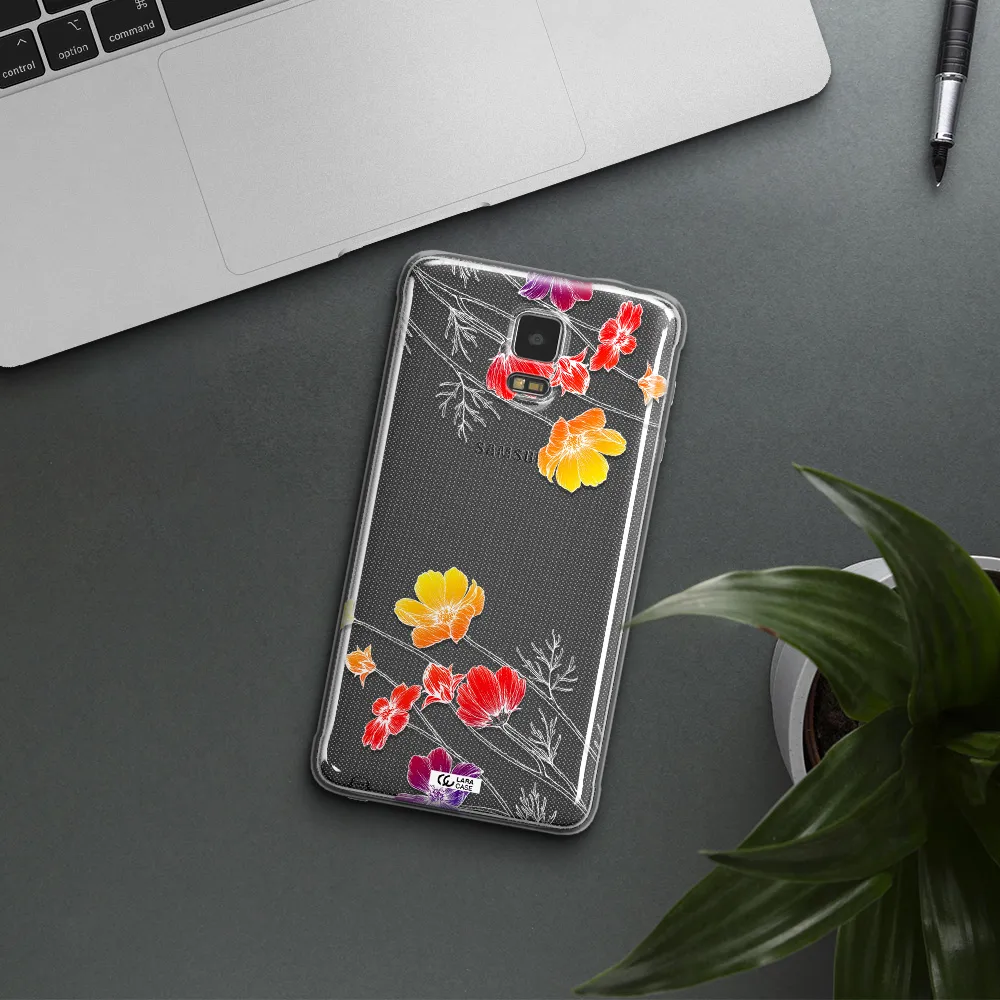 Hibiscus Flower Samsung Note 4 Clear TPU Case