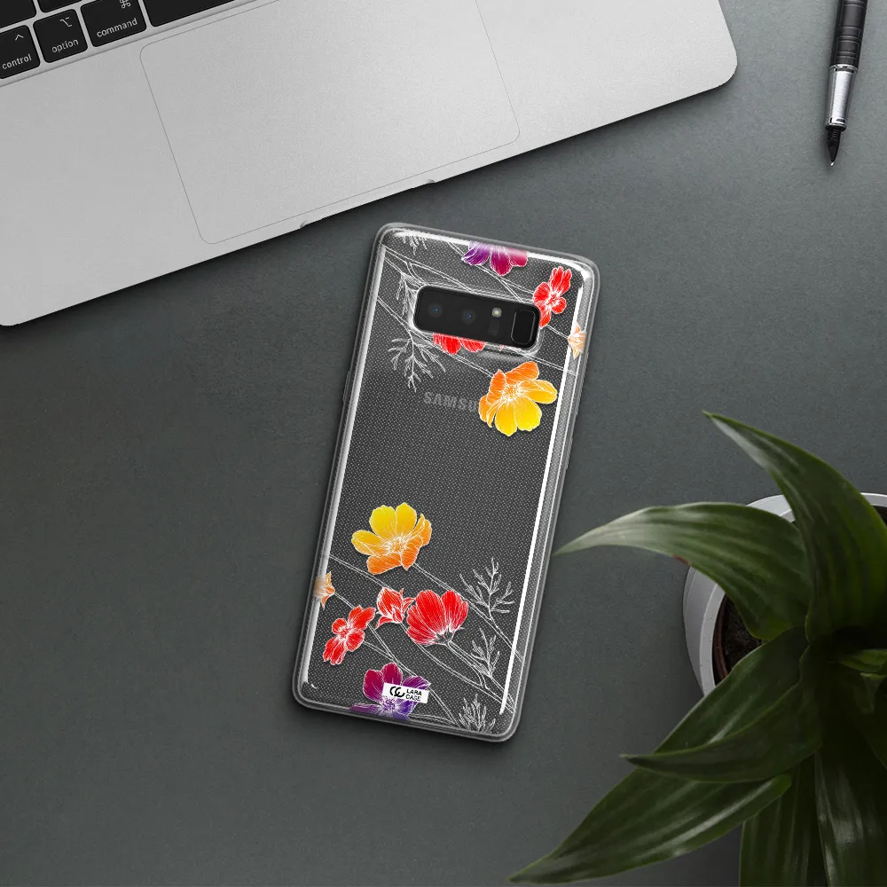 Hibiscus Flower Samsung Note 8 Clear TPU Case