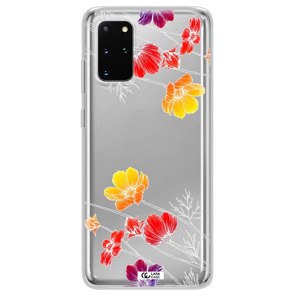 Hibiscus Flower Samsung S 20 Plus Clear TPU Case
