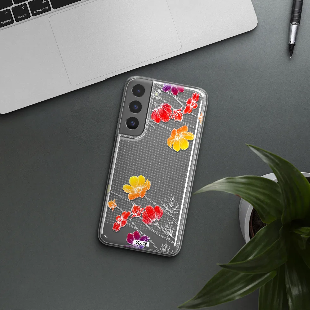 Hibiscus Flower Samsung S 22 Clear TPU Case