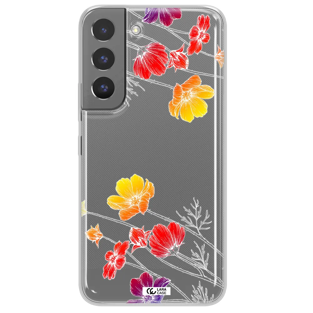 Hibiscus Flower Samsung S 22 Plus Clear TPU Case