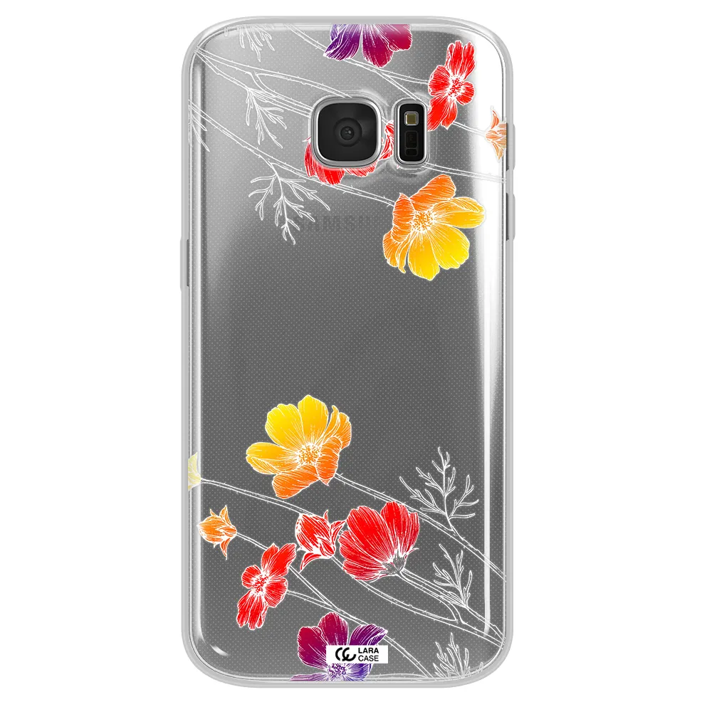 Hibiscus Flower Samsung S 7 Clear TPU Case