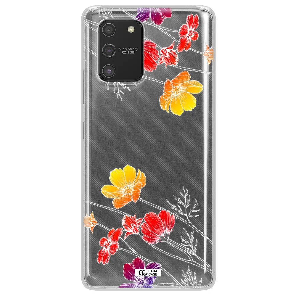 Hibiscus Flower Samsung S10 Lite Clear TPU Case