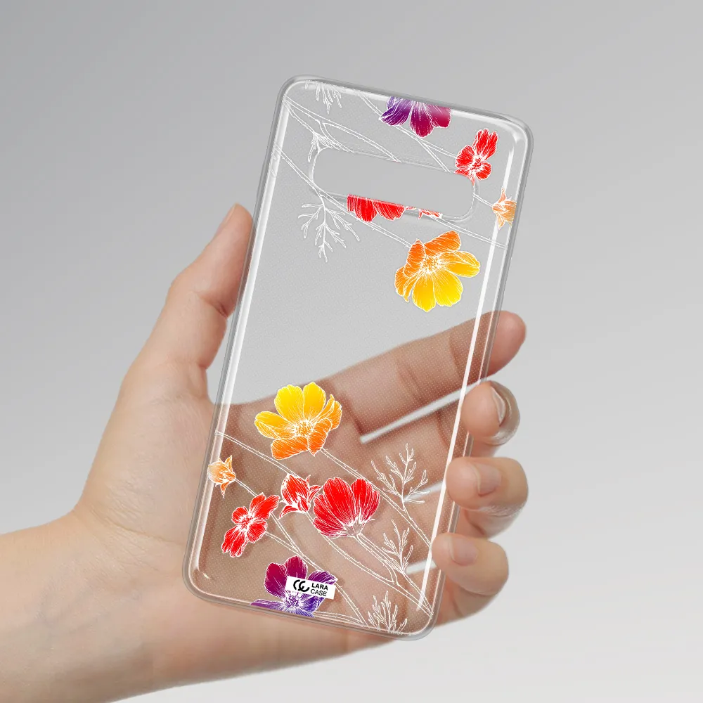 Hibiscus Flower Samsung S10 Plus Clear TPU Case