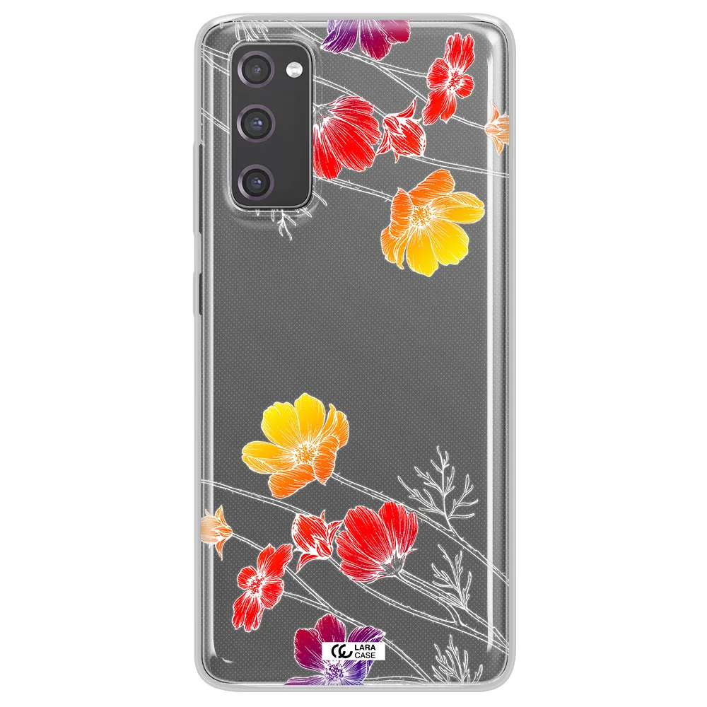 Hibiscus Flower Samsung S20 Fe Clear TPU Case