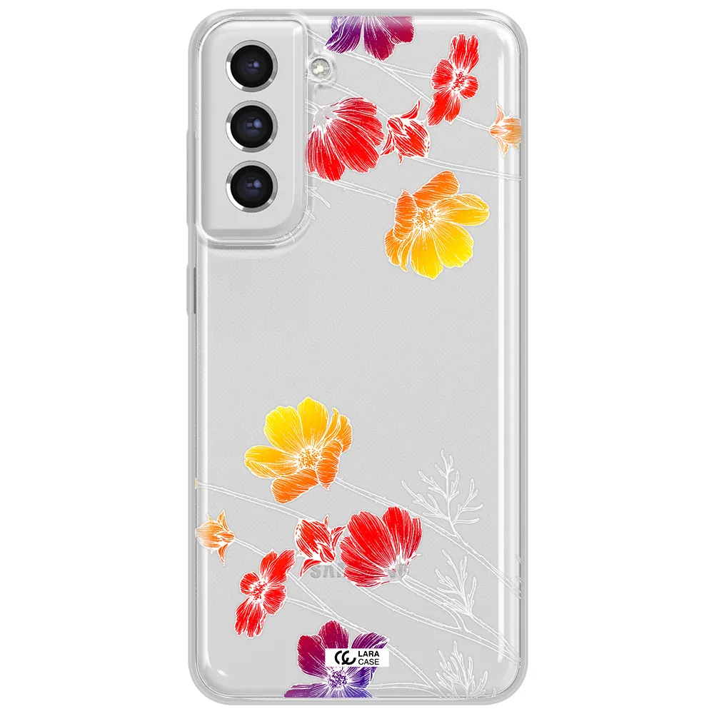 Hibiscus Flower Samsung S21 Fe Clear Tpu Case