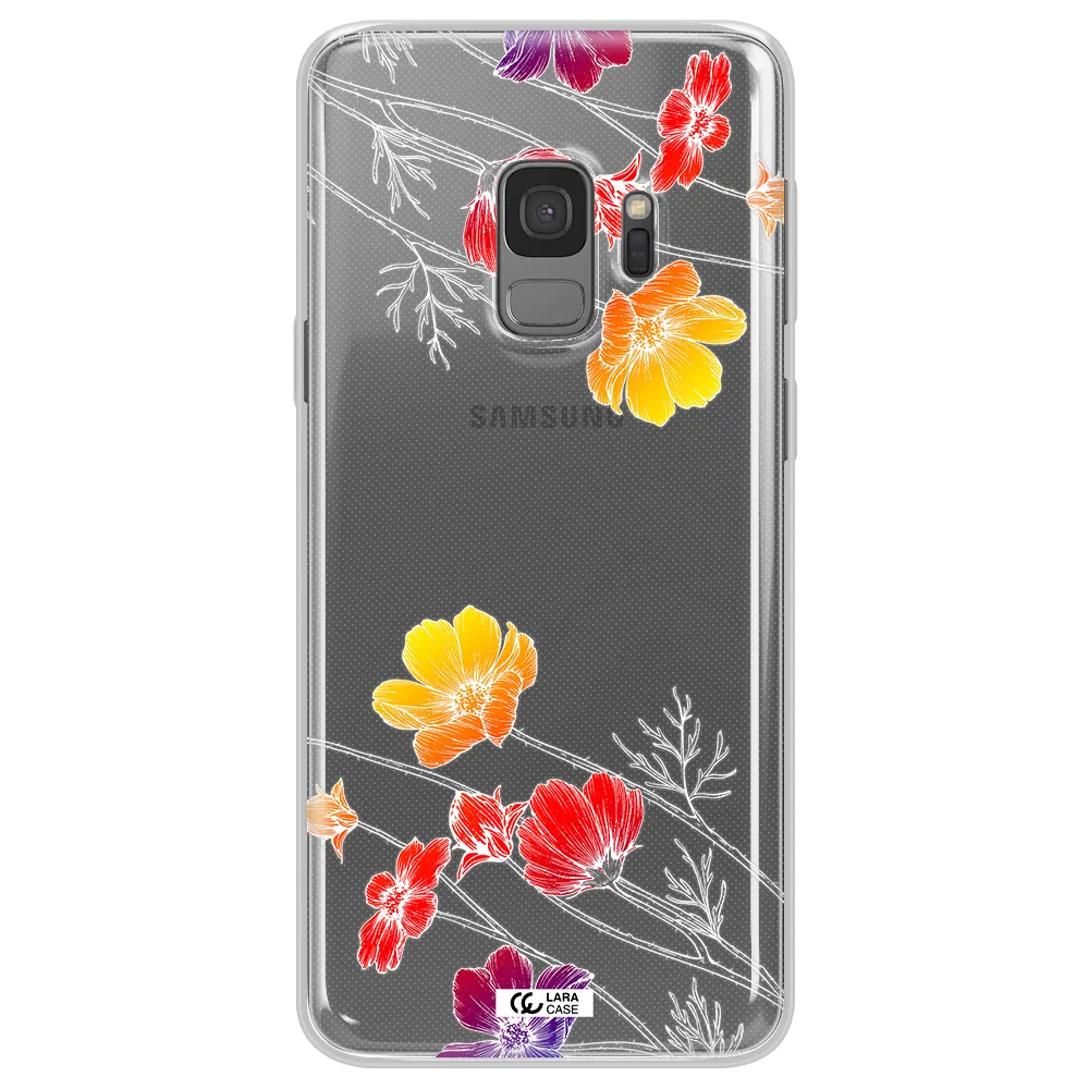 Hibiscus Flower Samsung S9 Clear TPU Case