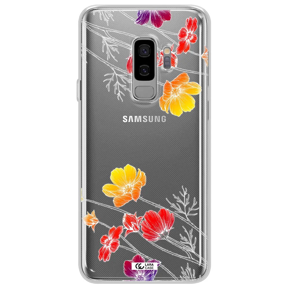 Hibiscus Flower Samsung S9 Plus Clear TPU Case