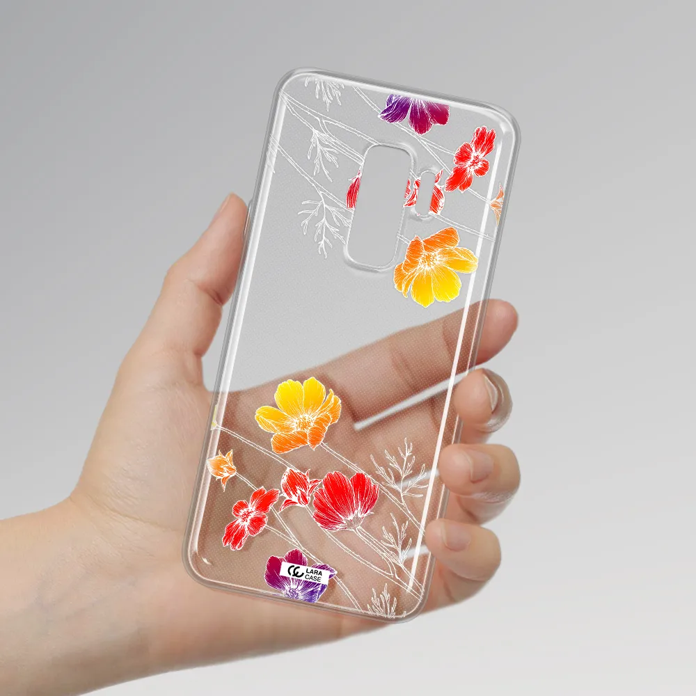 Hibiscus Flower Samsung S9 Plus Clear TPU Case