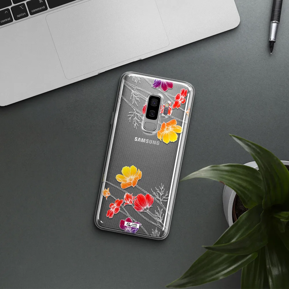 Hibiscus Flower Samsung S9 Plus Clear TPU Case