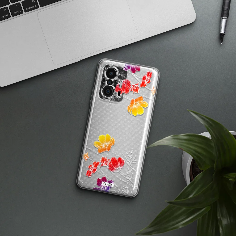 Hibiscus Flower Xiaomi 11T Clear Tpu Case