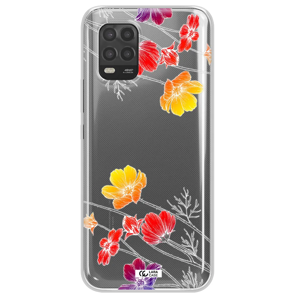 Hibiscus Flower Xiaomi Mi 10 Lite Clear TPU Case