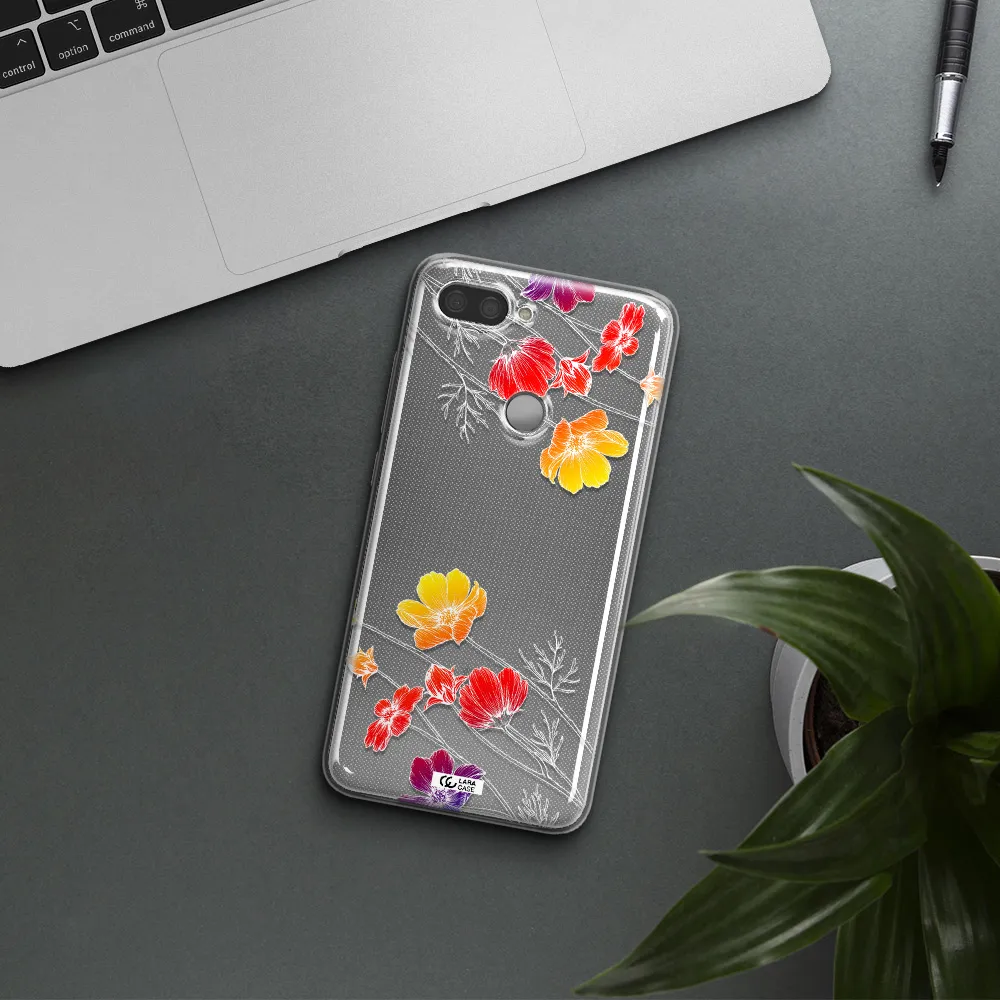 Hibiscus Flower Xiaomi Mi 8 Lite Clear TPU Case