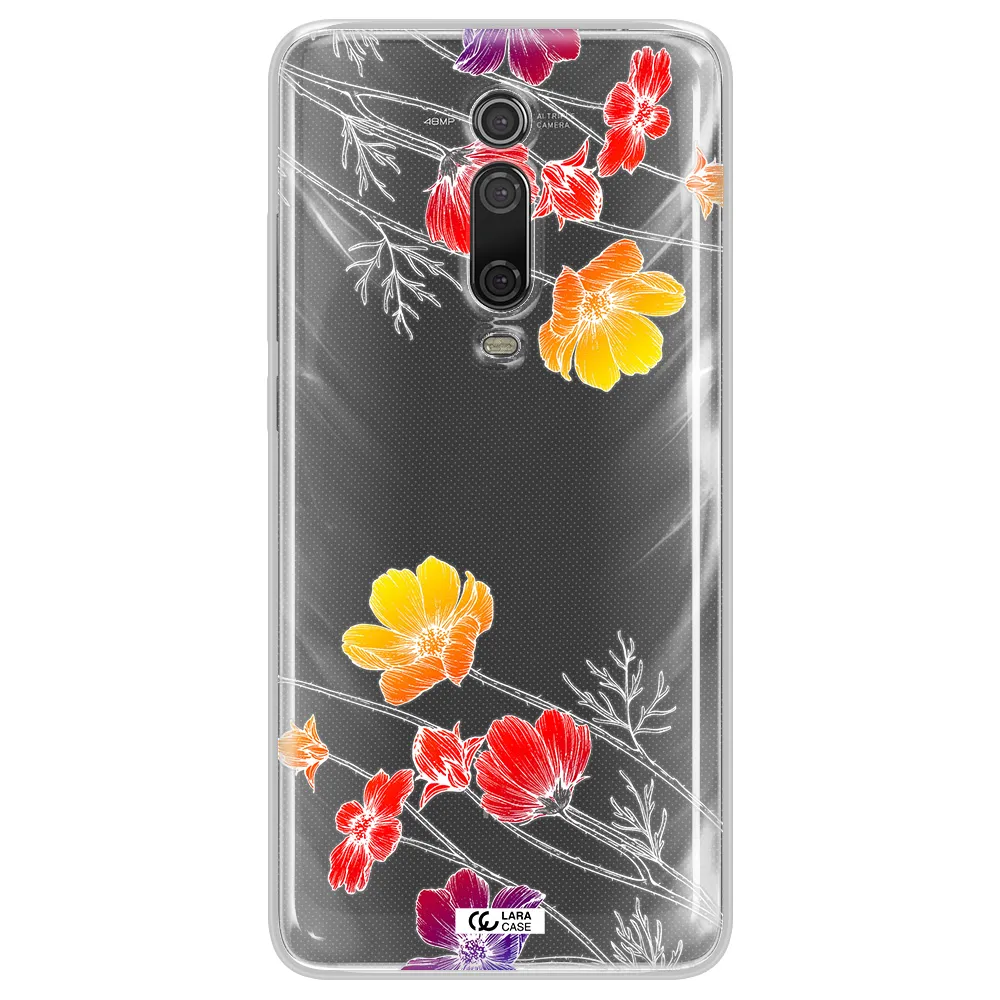 Hibiscus Flower Xiaomi Mi 9T Clear TPU Case