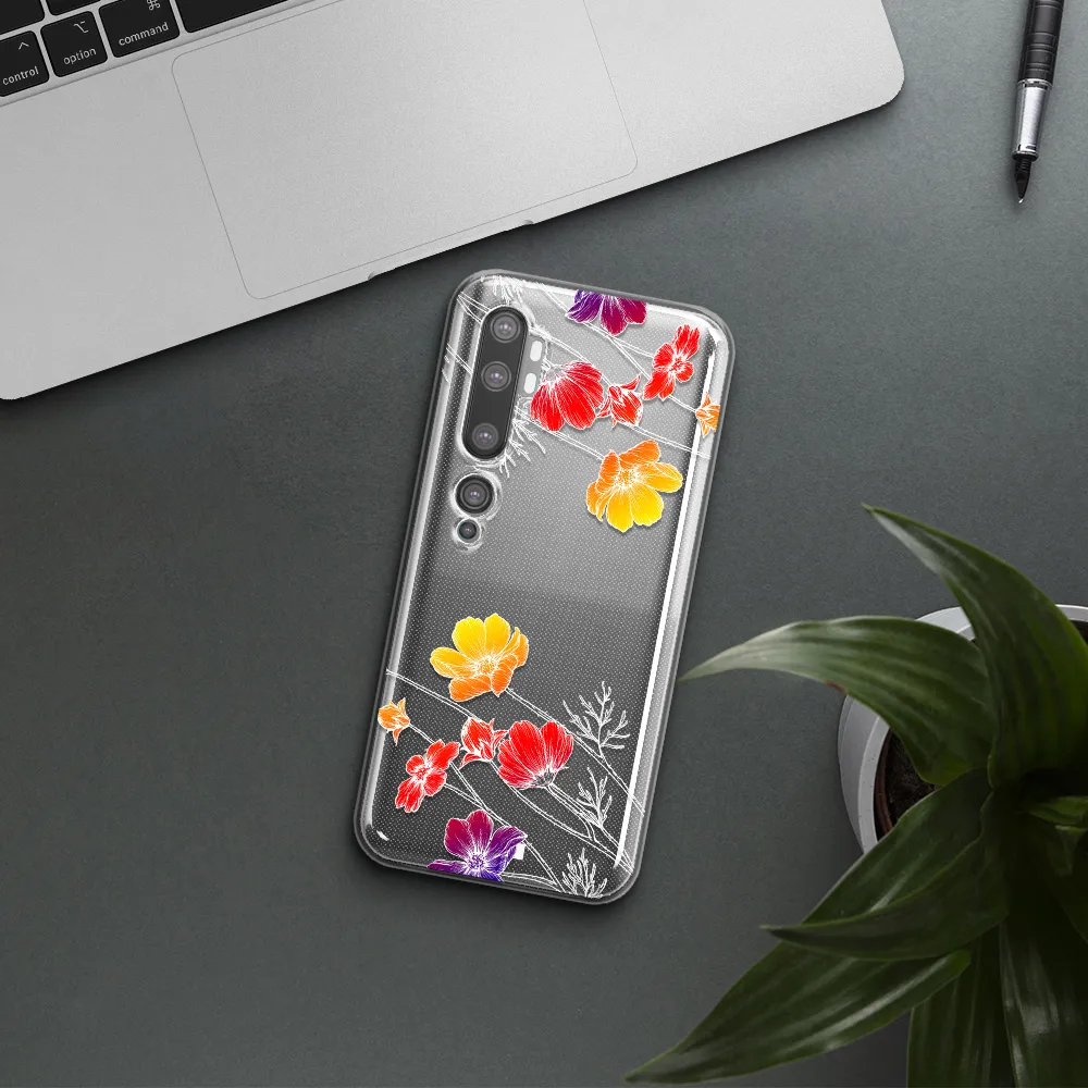 Hibiscus Flower Xiaomi Mi Note 10 Clear TPU Case