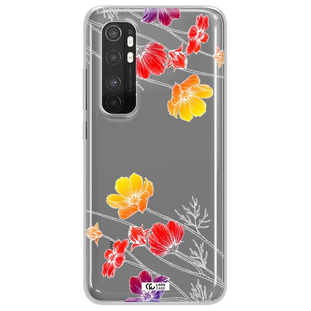 Hibiscus Flower Xiaomi Mi Note 10 Lite Clear TPU Case