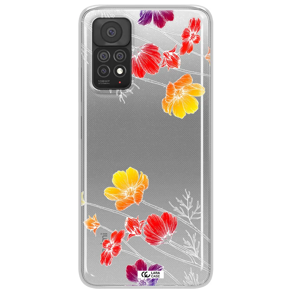 Hibiscus Flower Xiaomi Note 11 Pro Clear TPU Case