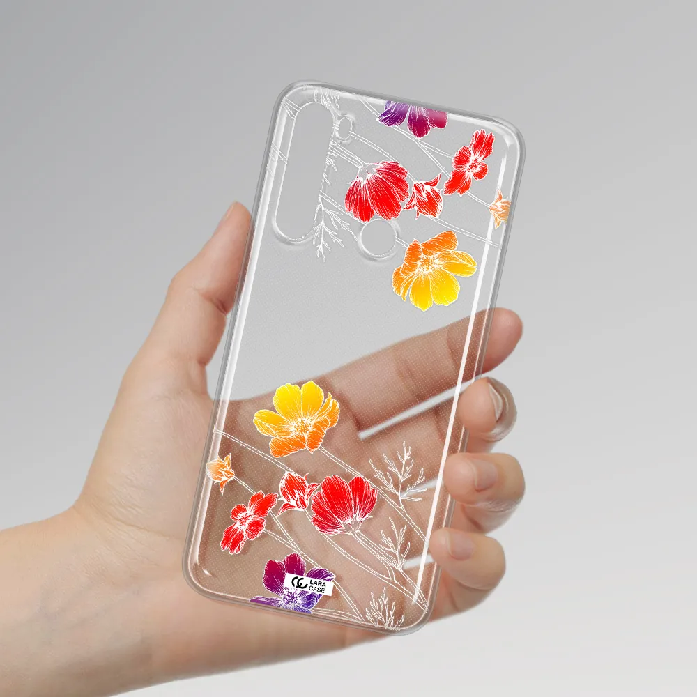 Hibiscus Flower Xiaomi Note 8 Clear TPU Case