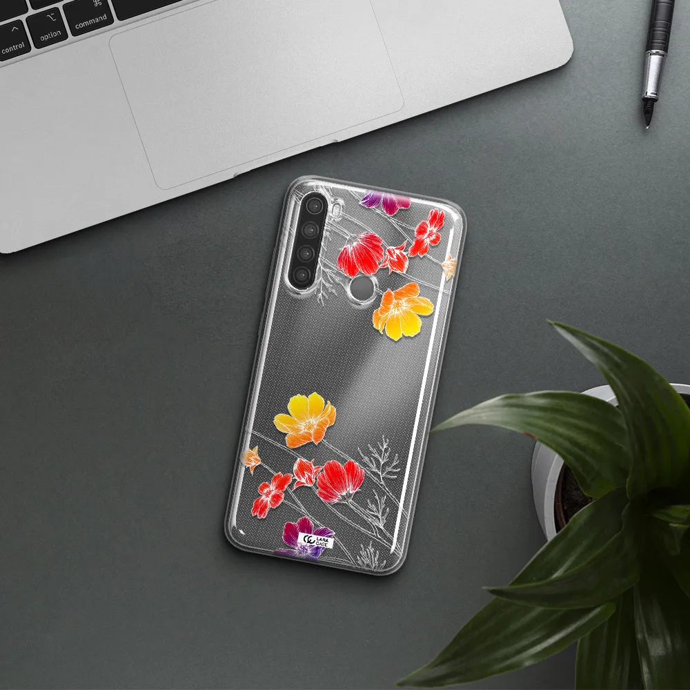 Hibiscus Flower Xiaomi Note 8 Clear TPU Case