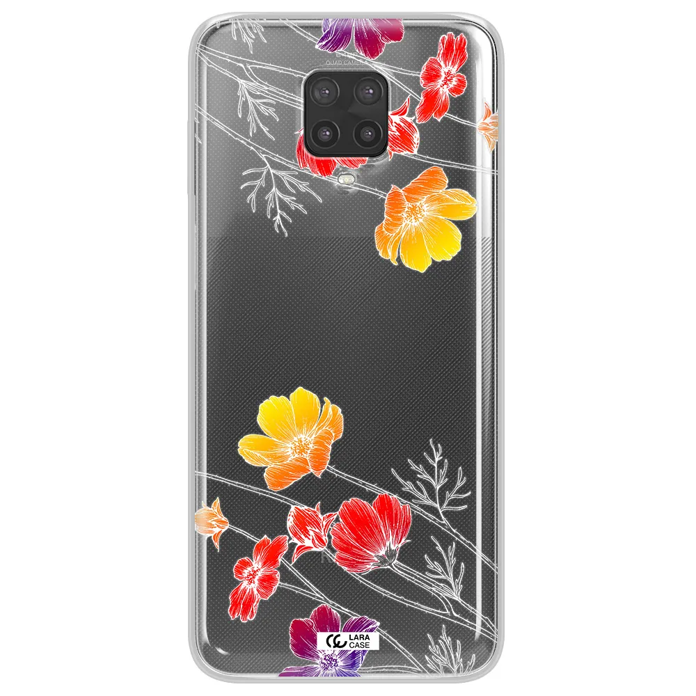Hibiscus Flower Xiaomi Note 9 Pro Clear TPU Case