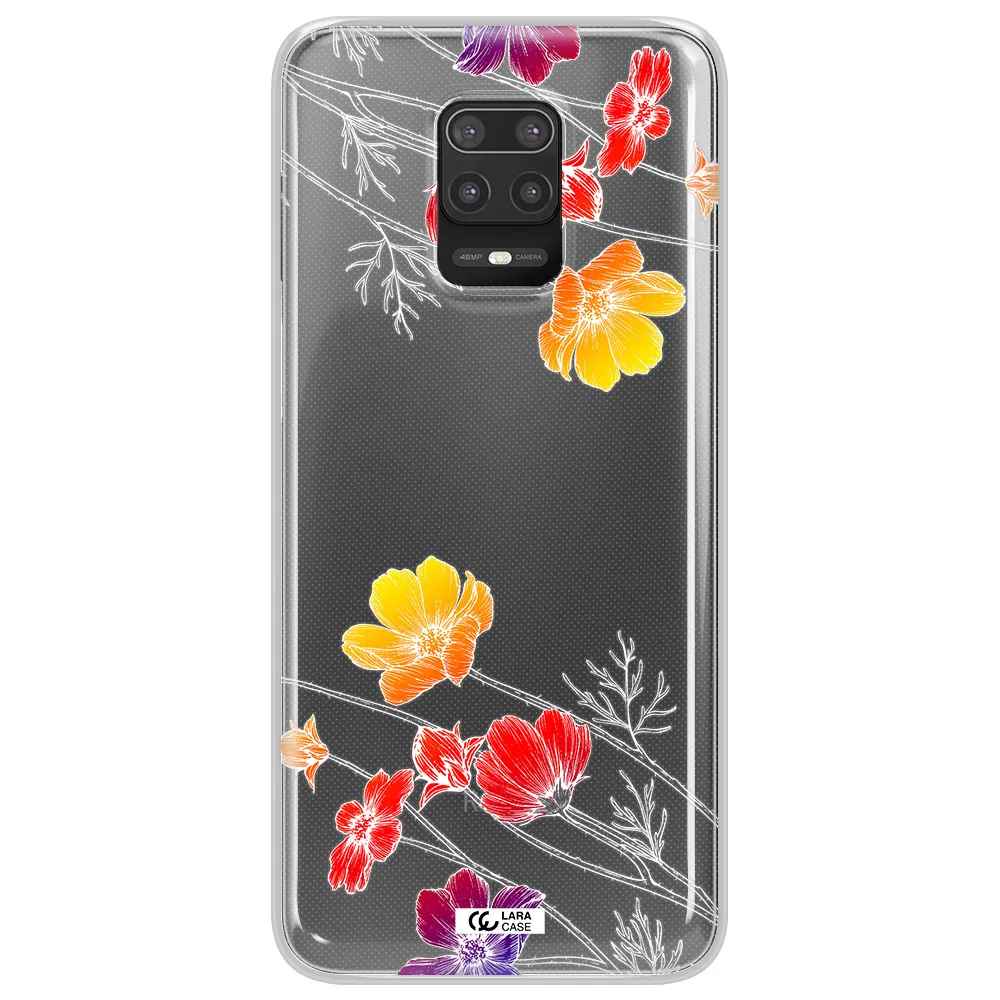 Hibiscus Flower Xiaomi Note 9S Clear TPU Case