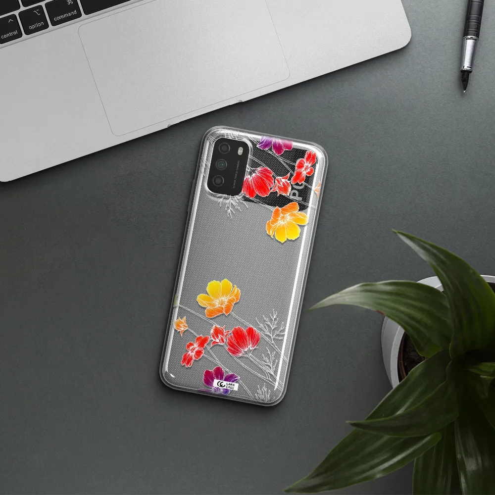 Hibiscus Flower Xiaomi Poco M3 Clear TPU Case