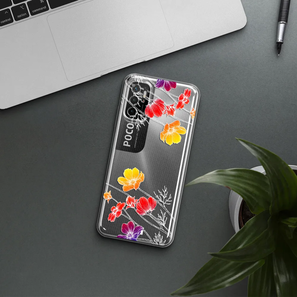 Hibiscus Flower Xiaomi Poco M3 Pro Clear Tpu Case