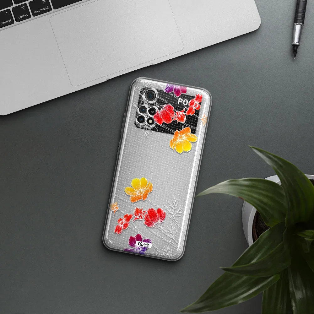 Hibiscus Flower Xiaomi Poco M4 Pro 4G Clear Tpu Case