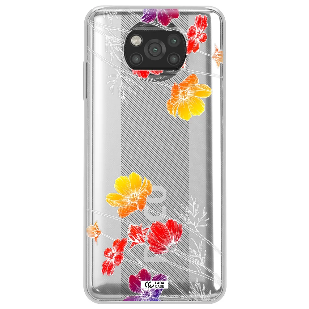 Hibiscus Flower Xiaomi Poco X3 Clear TPU Case